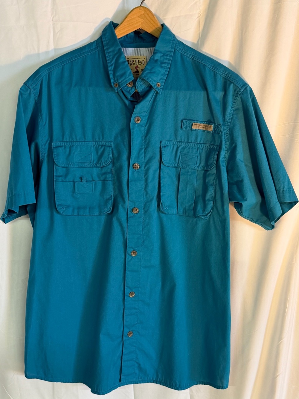 RedHead Men’s Short-Sleeve Button-Down Shirt - Teal